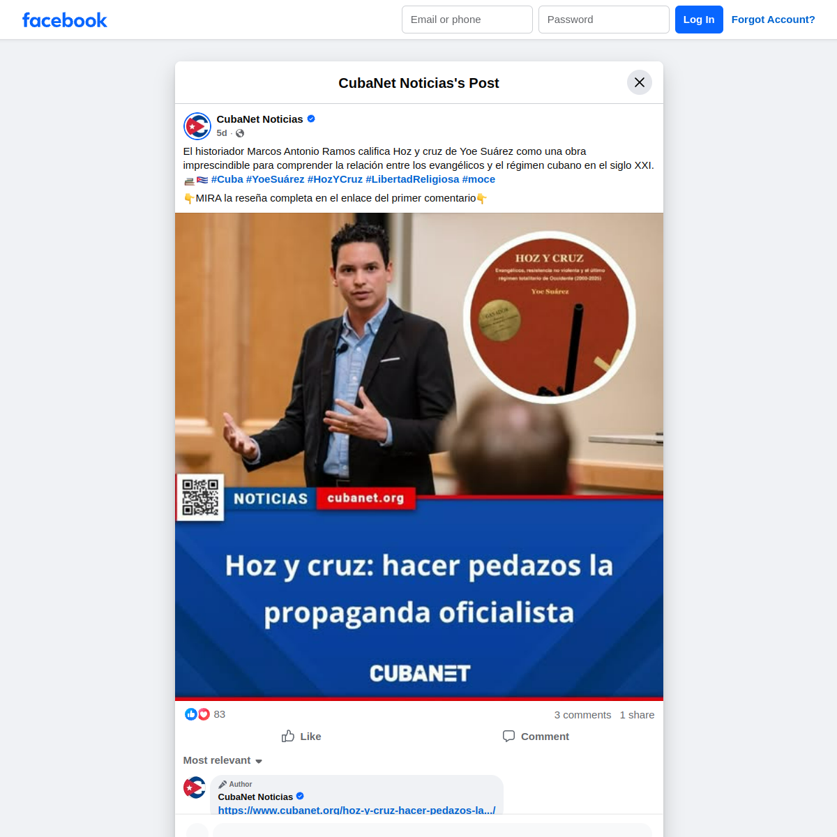 Reseña de Cubanet